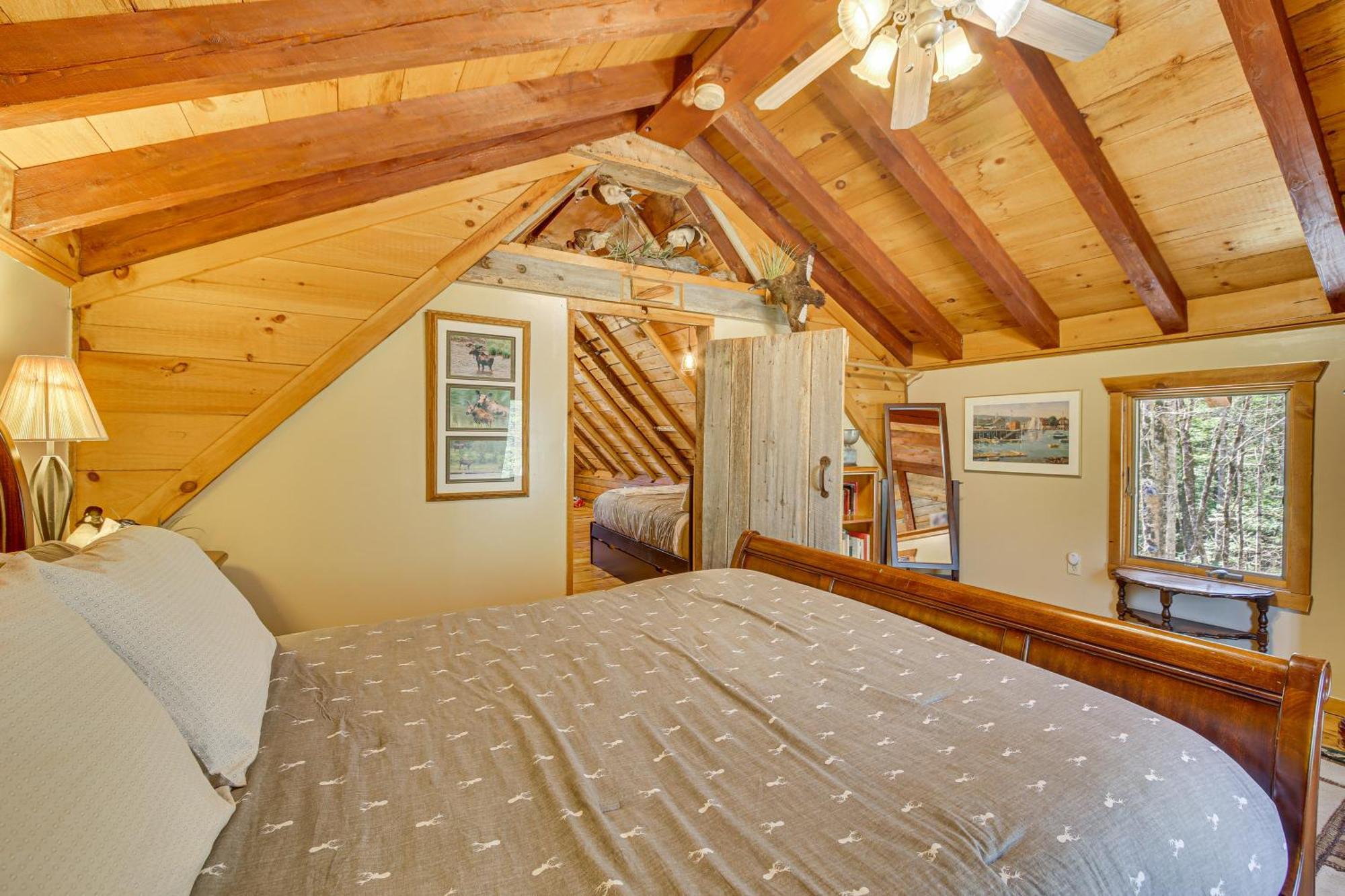 Rustic Searsport Cabin Loft And Sunroom On 10 Acres Eksteriør bilde
