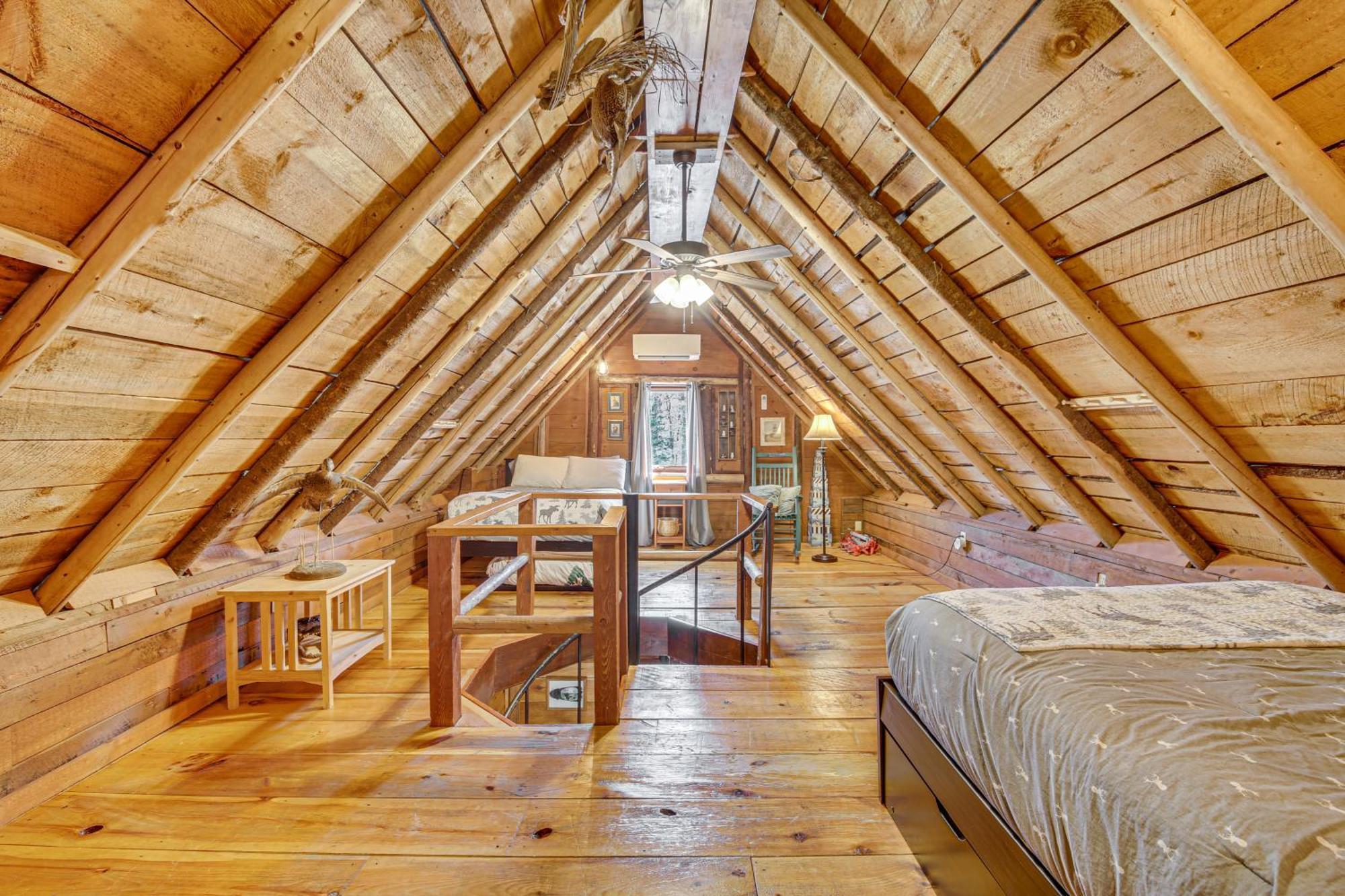 Rustic Searsport Cabin Loft And Sunroom On 10 Acres Eksteriør bilde