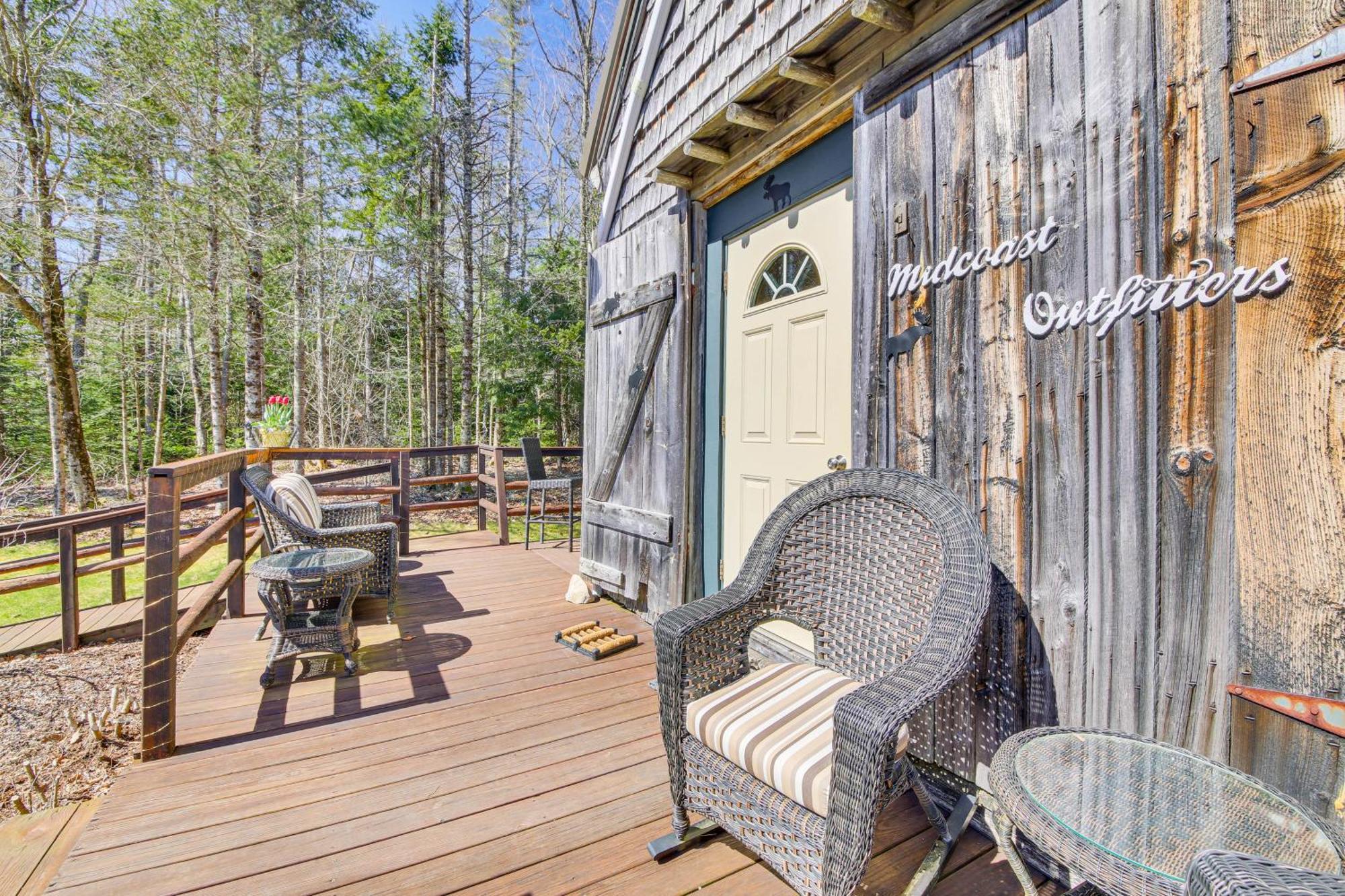 Rustic Searsport Cabin Loft And Sunroom On 10 Acres Eksteriør bilde