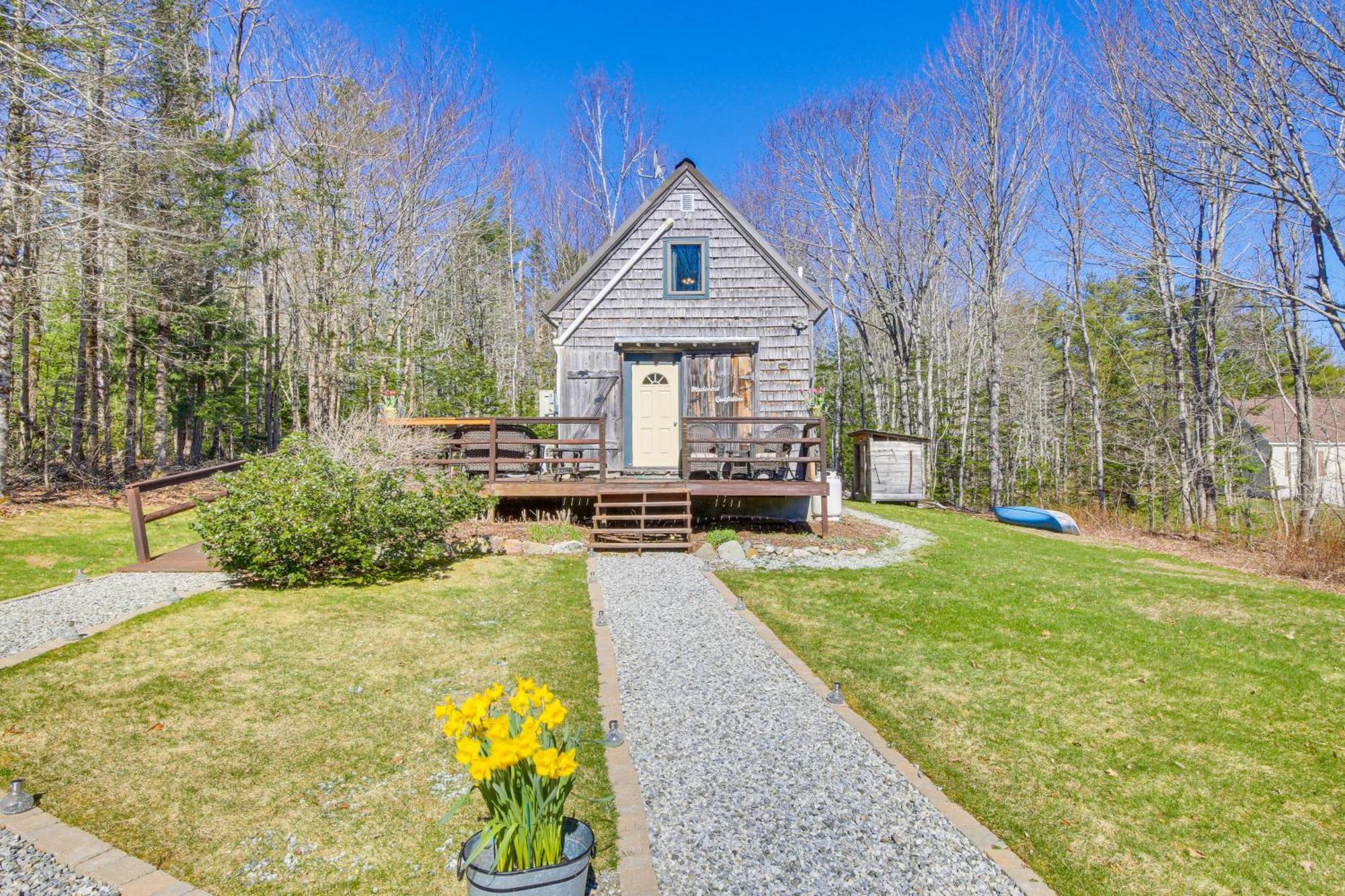 Rustic Searsport Cabin Loft And Sunroom On 10 Acres Eksteriør bilde